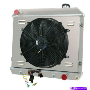 Radiator 1961-1966V{[C/KV[YsbNAbvgbN3񃉃WG[^[+VEht@+[ For 1961-1966 Chevy C/K Series Pickup Truck 3 Row Radiator+Shroud Fan+Relay