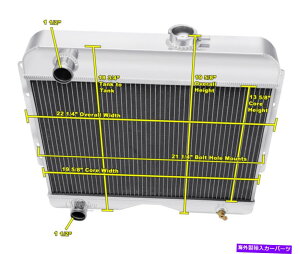Radiator 1946�N����1964�N�̃E�B���X��3��̃p�t�H�[�}���X�`�����s�I�����W�G�[�^�[ 3 Row Performance Champion Radiator for 1946 - 1964 Willys�y���s�A���i�z