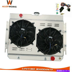 Radiator 3ROW���W�G�[�^�[�V�����E�h�t�@��63-68�V�{���[�V�F�x���C���p���x���G�A�G���J�~�m 3Row Radiator Shroud Fan For 63-68 Chevy Chevelle Impala Bel-Air EL Camino AT MT�y���s�A���i�z