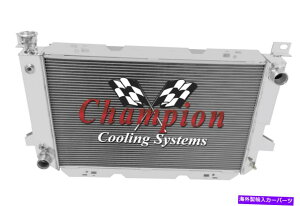 Radiator 1985N1997ÑtH[hFV[YV8GWCC14513̃NC[`sIWG[^[ 3 Row Queen Champion Radiator for 1985 - 1997 Ford F-Series V8 Engine #CC1451