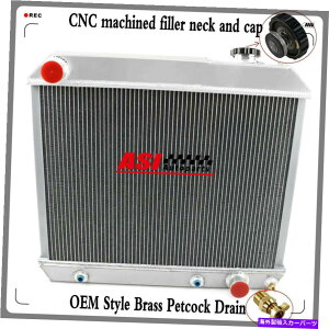 Radiator 4RowsV{[̃A~jEWG[^[C/K 10 20 30sbNAbvgbN1963-1966 64 4Rows Aluminum Radiator For Chevrolet C/K 10 20 30 Pickup Truck 1963-1966 64