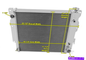 Radiator 1987N2006NJeep Wrangler YJ Chevy\3SZ`sIWG[^[ 3 Row SZ Champion Radiator for 1987 - 2006 Jeep Wrangler YJ Chevy Configuration