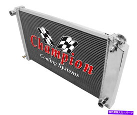 Radiator 3列krチャンピオンラジエーター17 "x28" - 1965-1974キャデラックデビル（マニュアルトランス） 3 Row KR Champion Radiator 17"x28" - 1965 - 1974 Cadillac DeVille (Manual Trans)