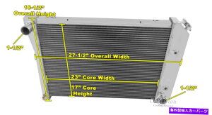 Radiator 1973�N��3��̃A���C�A���g�`�����s�I�����W�G�[�^�[1974�N�r���C�b�N�A�|��V8�G���W����CC412 3 Row Alliant Champion Radiator for 1973 1974 Buick Apollo V8 Engine #CC412�y���s�A���i�z