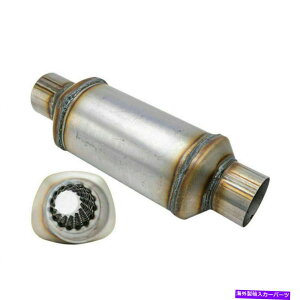 マフラー 3 ''エキゾースト共振器スパイラルサイレンサーレースエキゾーストマフラー400mmの長さ 3'' Exhaust Resonator Spiral Silencer Race Exhaust Muffler 400mm Length