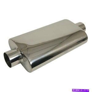 �}�t���[ �T�~�b�g���[�X630405-1�}�t���[�ȉ~�`2.5�C���Z���^�[�C�����b�g/�A�E�g���b�g304 SS 21.0in�I�[�o�[ Summit Racing 630405-1 Muffler Oval 2.5in Center Inlet/Outlet 304 SS 21.0in Over