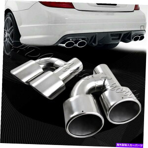 }t[ 2008-2014̃ZfXxcC300/C350/C63 AMGXeXrC}t[`bv For 2008-2014 Mercedes-Benz C300/C350/C63 AMG Stainless Exhaust Muffler Tip