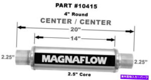 }t[ Magnaflow̓ptH[}XGL][Xg}t[10415Eh𒼐ڒʉ߂܂ Magnaflow Straight Through Performance Exhaust Muffler 10415 Round