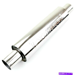 �}�t���[ TotalFlow 22115p�������ꂽ�r�C�}�t���[��ʂ钼��-2.25�C���`ID TOTALFLOW 22115P Straight Through Polished Exhaust Muffler - 2.25 Inch ID�y���s�A���i�z