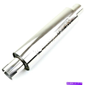 �}�t���[ TotalFlow 22115ps�����X���b�g�G���h�G�L�]�[�X�g�}�t���[-2.25�C���`ID TOTALFLOW 22115PS Polished Slotted Ends Exhaust Muffler - 2.25 Inch ID