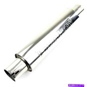 �}�t���[ TotalFlow 22116pn�����m�b�`�G���h�G�L�]�[�X�g�}�t���[-2.5�C���`ID TOTALFLOW 22116PN Polished Notched Ends Exhaust Muffler - 2.5 Inch ID�y���s�A���i�z