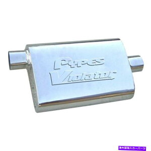 �}�t���[ Pypes Violator Series 409�r�C�}�t���[SS�O���[�G�L�]�[�X�g�}�t���[2.5 �I�t�Z�b�g Pypes Violator Series 409 Exhaust Muffler SS Gray Exhaust Muffler 2.5 Offset�y���s�A���i�z