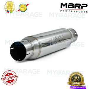 �}�t���[ MBRP R1013�S�̂�T304�X�e�����X�|�̋��U��A3 �C�����b�g/�A�E�g���b�g�A16�{�f�B20  MBRP R1013 Overall T304 Stainless Steel Resonator, 3 Inlet/Outlet,16 Body 20�y���s�A���i�z