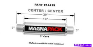 }t[ }Oit[ptH[}XXeXeۃ}t[3C`/AEg14419 MAGNAFLOW PERF EXHAUST Stainless Bullet Muffler 3in In/Out 14419