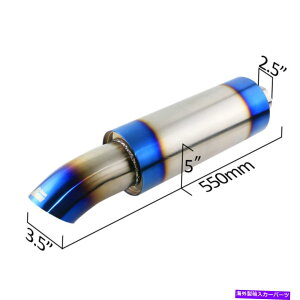 }t[ 2.5 ''CbgXg[gt[[XrC}t[`bvOD 3.5 '' OD{fB5 '' 550mm 2.5'' inlet Straight Flow Racing Exhaust Muffler Tip OD 3.5'' OD Body 5'' 550mm