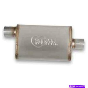 マフラー フッカーヘッダー21645 VR304サテンステンレス鋼マフラー Hooker Headers 21645 VR304 Satin Stainless Steel Muffler