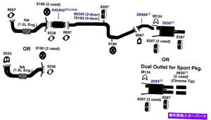 }t[ 1991Ñv}XOh{CW[̔rC}t[ Exhaust Muffler for 1991 Plymouth Grand Voyager