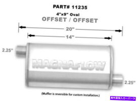マフラー Magnaflowユニバーサルパフォーマンスエキゾーストマフラー11235ストレート4x9楕円形 Magnaflow Universal Performance Exhaust Muffler 11235 Straight Through 4x9 Oval