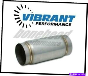 �}�t���[ ���C�̂���17975�X�e�����X�|���[�X�}�t���[�A4 "�C�����b�g/�A�E�g���b�gx 5" Vibrant 17975 Stainless Steel Race Muffler, 4" inlet/outlet x 5" long