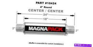 }t[ Magnaflow Unversal Performance Exurat Muffler 10434Xg[g4Eh Magnaflow Unversal Performance Exhaust Muffler 10434 Straight Through 4 Round