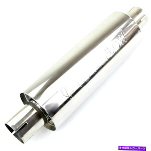 }t[ TotalFlow 22415psꂽXbg[[GL][Xg}t[-2.25C`ID TOTALFLOW 22415PS Polished Slotted Ends Exhaust Muffler - 2.25 Inch ID