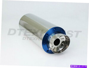 }t[ DTM-120UXeX}t[6 "EhTCT[u[2.25"Cbg18.5 "l DTM-120U POLISHED STAINLESS MUFFLER 6" ROUND SILENCER BLUE 2.25" INLET 18.5" L