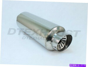 }t[ DTM-123B HI|bVXeX}t[5 "ۂXgTCT[2.25"Cbg18 "L DTM-123B HI POLISH STAINLESS MUFFLER 5" ROUND SLANT SILENCER 2.25" INLET 18" L