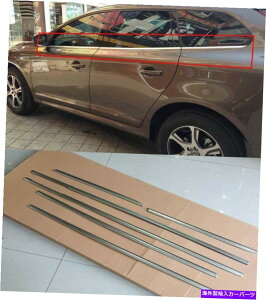 �h�A�s���[ �h�A�E�B���h�E�Z���^�[�̒��́A2014-17�{���{XC60�̃g�����{�g���t���[���V�����J�o�[���Ă��܂� Door Window Center Pillars Cover Trim Bottom frame sill for 2014-17 Volvo XC60