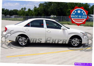 ドアピラー フィット:2002-2006トヨタカムリ6PCクロムピラーポストトリムステンレスドアカバー fit:2002-2006 Toyota Camry 6Pc Chrome Pillar Post Trim Stainless Door Cover