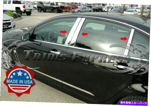 ドアピラー 2014-2017 Chevy SS 6PC Chrome Pillarポストステンレススチールトリムドアカバー 2014-2017 Chevy SS 6Pc Chrome Pillar Post Stainless Steel Trim Door Cover