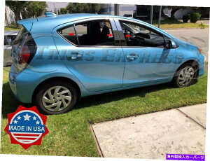 hAs[ tBbgF2012-2020g^vEXC 6PCs[|XgXeXX`[ghAJo[ fit:2012-2020 Toyota Prius C 6Pc Pillar Post Stainless Steel Trim Door Cover