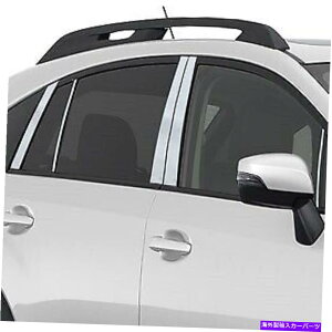 hAs[ ubNz[X̒̓egNtBbg2008-2011XoCvbT Black Horse Pillar Post Trims Chrome fit 2008-2011 Subaru Impreza