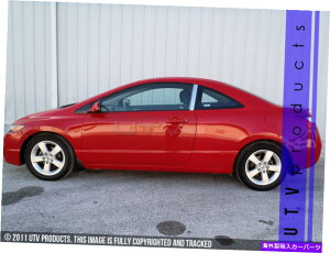 hAs[ GTG 2006- 2011 Honda Civic 2DR Coupe 2PC ChromeXeX|̓e GTG 2006 - 2011 Honda Civic 2dr Coupe 2PC Chrome Stainless Steel Pillars Posts