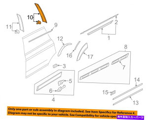 �h�A�s���[ OEM Audi Q7 07-16 Right O/S�㕔�h�AB�s���[�O���X�u���b�N4L0839902 OEM AUDI Q7 07-16 RIGHT O/S REAR DOOR B-PILLAR GLOSS BLACK 4L0839902�y���s�A���i�z