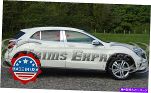 hAs[ 2014-2020ZfXxcGLA 6PCNs[|XgXeXX`[ghA 2014-2020 Mercedes Benz GLA 6Pc Chrome Pillar Post Stainless Steel Trim Door
