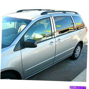 hAs[ ubNz[X̒̓egNtBbg2004-2010g^VGi Black Horse Pillar Post Trims Chrome fit 2004-2010 Toyota Sienna