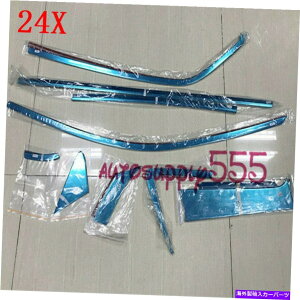 �h�A�s���[ �X�e�����X�|A+B+C�s���[�h�A�E�B���h�E�J�o�[�r���C�b�N�G���R�[��13-15�p��24��PC Stainless Steel A+B+C Pillar Door Window Cover 24 Pcs For Buick Encore 13-15