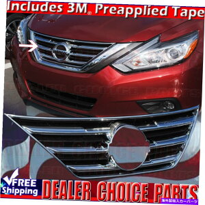 hAs[ 2016 2017 2018YAeB}NOJo[ *Abp[ *op[I[o[C For 2016 2017 2018 NISSAN ALTIMA Chrome Grill COVER *UPPER* Bumper Overlay