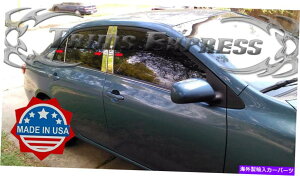 hAs[ tBbgF1998-2002g^J[N??6PCs[|XgXeXghAJo[ fit:1998-2002 Toyota Corolla Chrome 6Pc Pillar Post Stainless Trim Door Cover