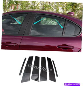 hAs[ 6PCSAJ[{t@Co[hA̒̓eAt@IWÃJo[g17-19 6PCS Real Carbon Fiber Door Pillar Posts Cover Trim For Alfa Romeo Giulia 17-19