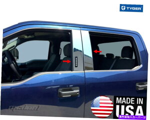 hAs[ 2017-2020 FORD F250/ 350 4DOOR 4PCXeX|̃|XgW/L[pbh Fits 2017-2020 Ford F250/350 4Door 4PC Stainless Steel Pillar Post W/ Keypad