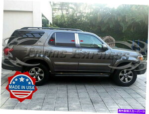 hAs[ tBbgF2001-2007g^ZRCA6PCNs[|XgXeXghAJo[ fit:2001-2007 Toyota Sequoia 6Pc Chrome Pillar Post Stainless Trim Door Cover