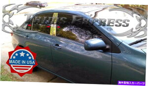 hAs[ tBbgF09-2013g^J[6PCNs[|XggJo[hAXeX fit:09-2013 Toyota Corolla 6Pc Chrome Pillar Post Trim Cover Door Stainless