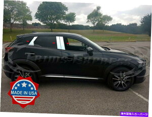 �h�A�s���[ 2016-2021 Mazda CX-3 CX3 6PC CHROME PILLAR POST�X�e�����X�X�`�[���g�����h�A 2016-2021 Mazda CX-3 CX3 6Pc Chrome Pillar Post Stainless Steel Trim Door�y���s�A���i�z