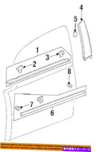 hAs[ z_OEM 95-98IfbZCtghAs[[fBOE72430SX0003 HONDA OEM 95-98 Odyssey Front Door-Pillar Molding Right 72430SX0003