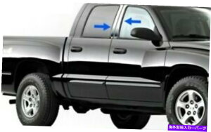 hAs[ Dodge Dakota Crew Cab / Quad Cab 2000-2004p̃XeX|̒|Xg4PC Stainless Steel Pillar Post 4PC For Dodge Dakota Crew Cab / Quad Cab 2000-2004