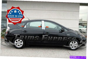 hAs[ tBbgF2004-2008g^vEX6pcNs[|XgXeXghAJo[ fit:2004-2008 Toyota Prius 6Pc Chrome Pillar Post Stainless Trim Door Cover