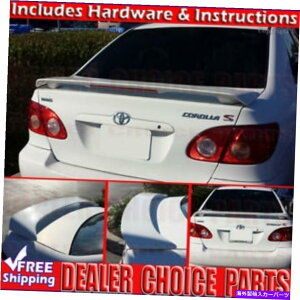 hAs[ 2003N04 05 06 07 2008g^J[HX^C̃l^oEBOW/LEDvC}[ For 2003 04 05 06 07 2008 Toyota Corolla Factory Style Spoiler Wing w/LED PRIMER
