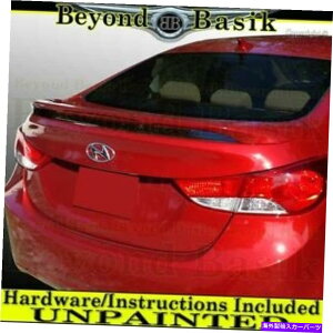 �h�A�s���[ 2011-2016 for Hyundai Elantra Sedan Factory Style Spoiler Wing w/LED���h���ς� For 2011-2016 Hyundai Elantra Sedan Factory Style Spoiler Wing w/LED UNPAINTED�y���s�A���i�z