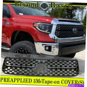 hAs[ 2018N192020 2021TOYOTA TUNDRA GLOSS BLACK GRILL COVER FITS HoneycombX^C For 2018 19 2020 2021Toyota Tundra GLOSS BLACK GRILL COVER Fits HONEYCOMB Style